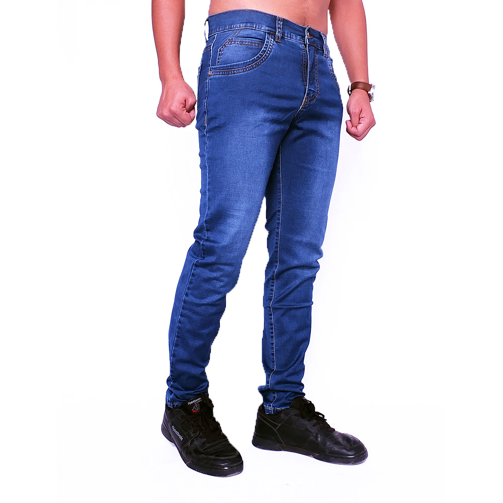 Ripley - PANTALÓN JEAN DE CABALLERO MODELO GALO AZUL CRISTAL - ZOHAR