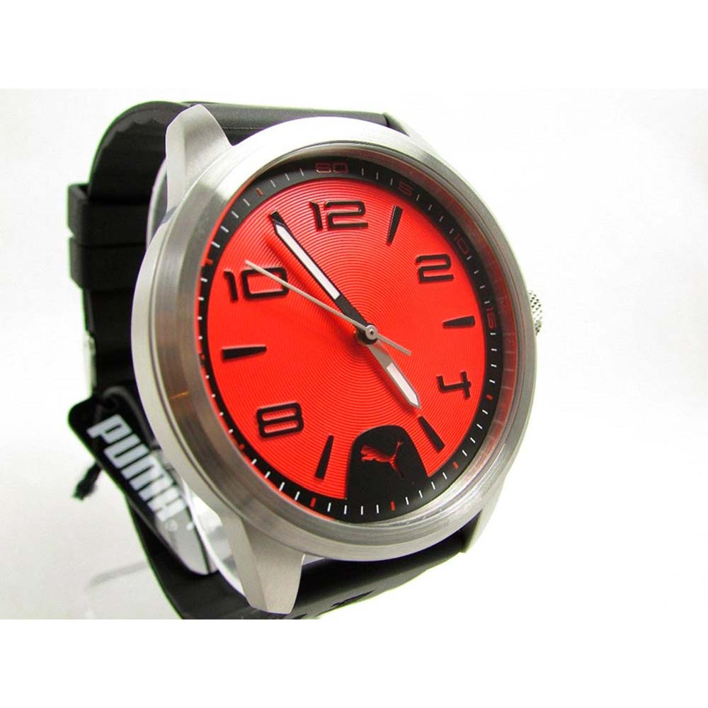 reloj puma negro con rojo
