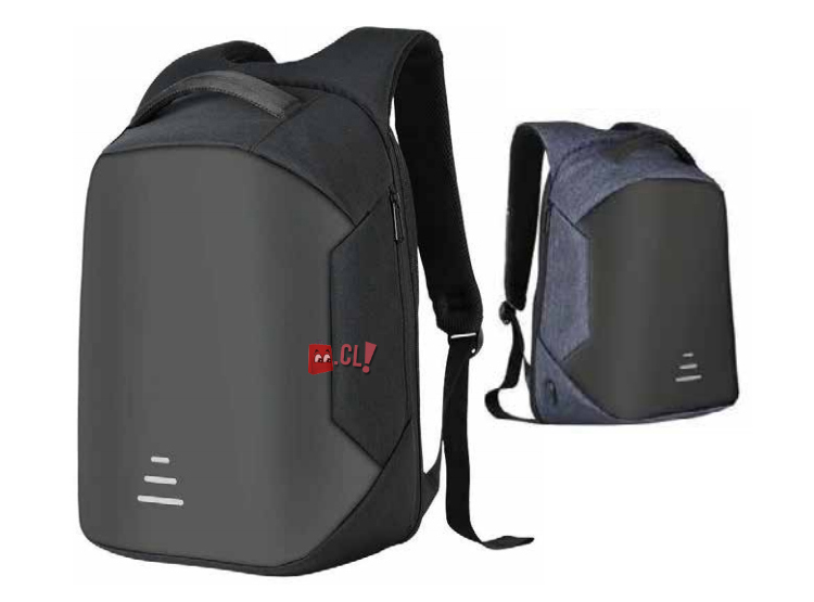 Ripley - MOCHILA ANTIRROBO IMPERMEABLE USB AZUL PUNTOSTORE
