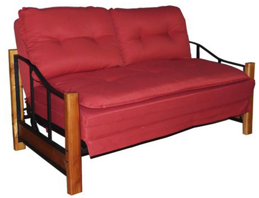 Ripley SOFA CAMA RANCO ROJO