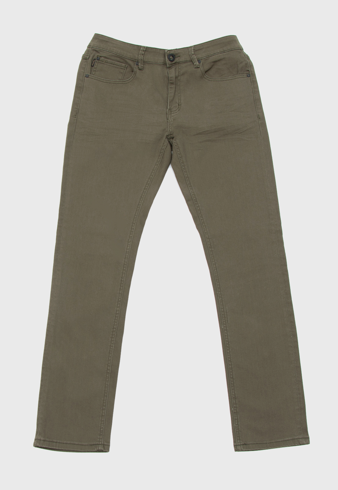 Ripley - PANTALON JEANS SLIM FIT VERDE MUSGO POLEMIC