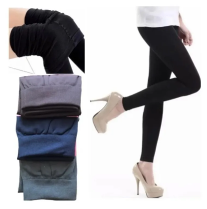 Ripley - PANTALÓN CALZA FORRO POLAR MUJER - COLOR: AZUL
