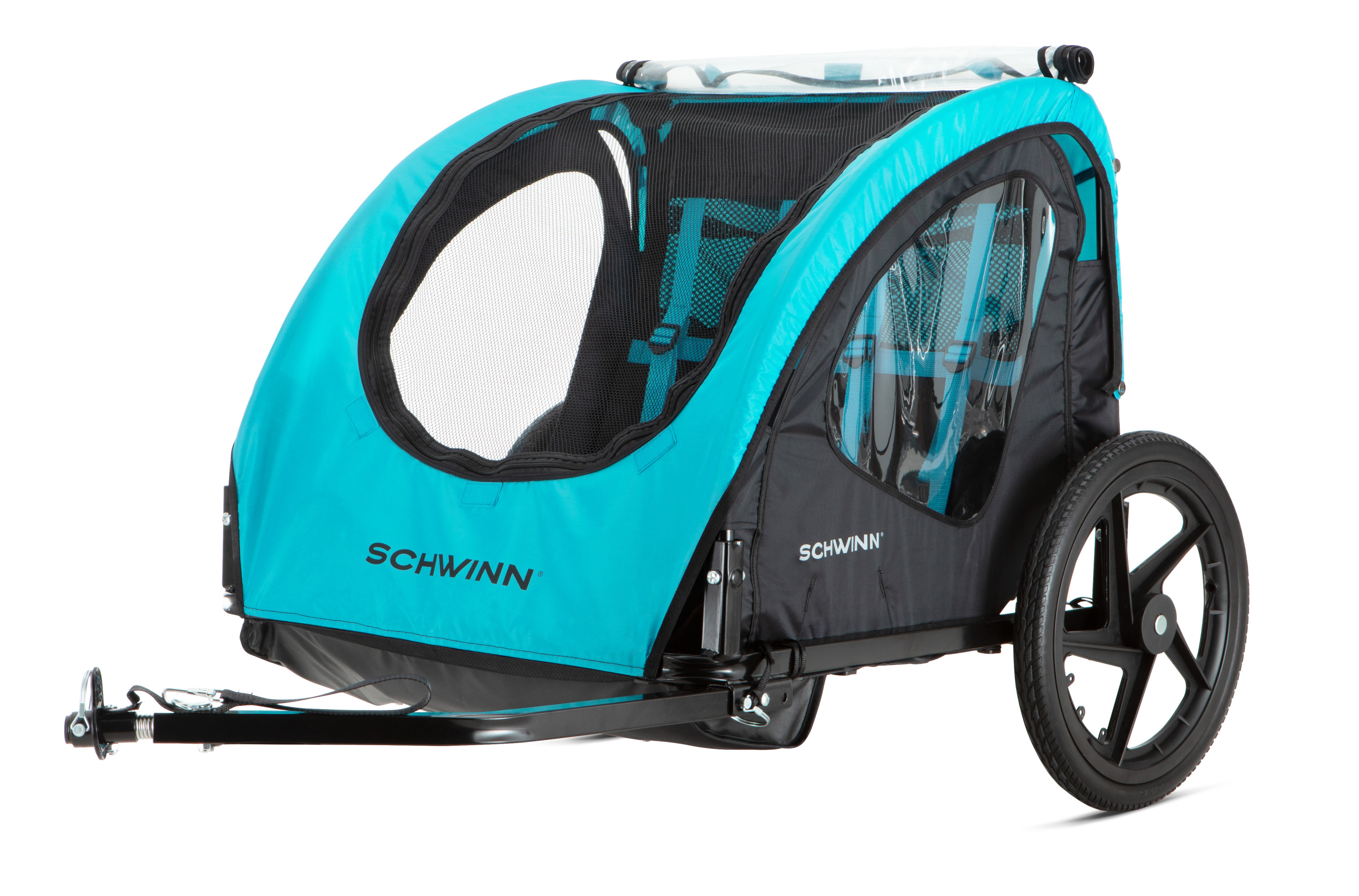 Ripley - CARRITO BICICLETA SCHWINN SHUTTLE 2 NIÑOS. PLEGABLE. VERDE