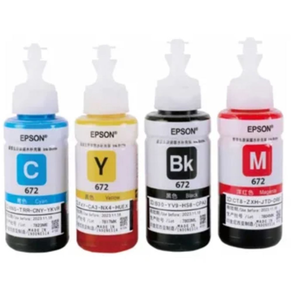 Ripley - PACK DE TINTAS RIPLEY HOME EPSON 672 ORIGINAL BLACK CYAN YELLOW  MAGENTA