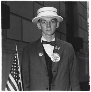 Diane Arbus - Boy with a straw hat waiting to march in a pro-war parade, N.Y.C. (1967), Martin-Gropius-Bau Museum Diane Arbus - Boy with a straw hat waiting to march in a pro-war parade, N.Y.C. (1967), Martin-Gropius-Bau Museum