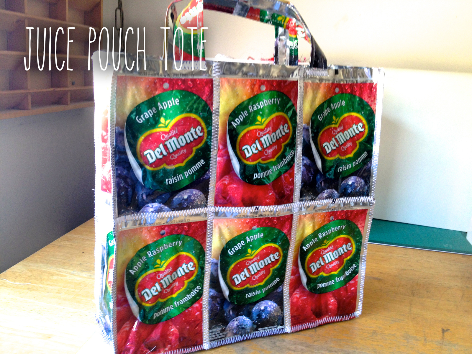 Juice Pouch Tote · How To Make A Recycled Tote · Sewing on Cut Out + Keep