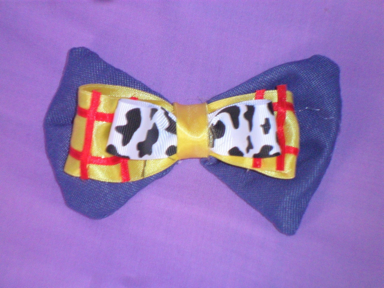 Toy Story Inspired Hair Bow · A Hair Bow · Sewing on Cut Out + Keep