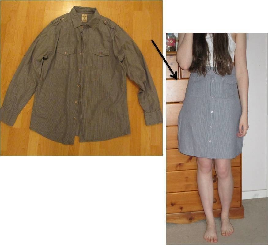 Shirt To Skirt! · How To Make A High Waisted Skirt · Sewing on Cut Out