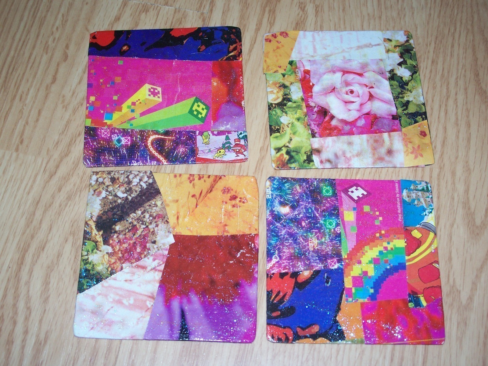 Magazine Collage Coasters · How To Make A Decoupage Coaster
