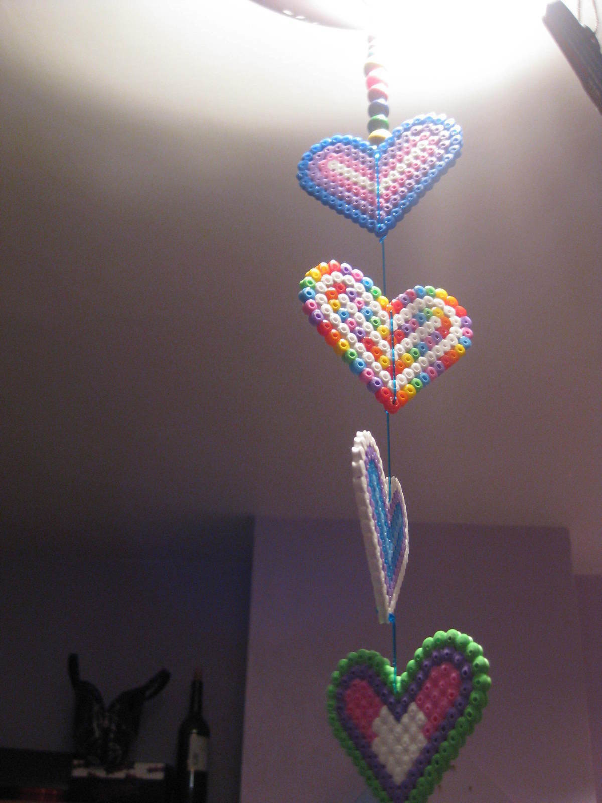 Hama Bead Mobile · A Mobile · Pegboard on Cut Out + Keep · Creation by