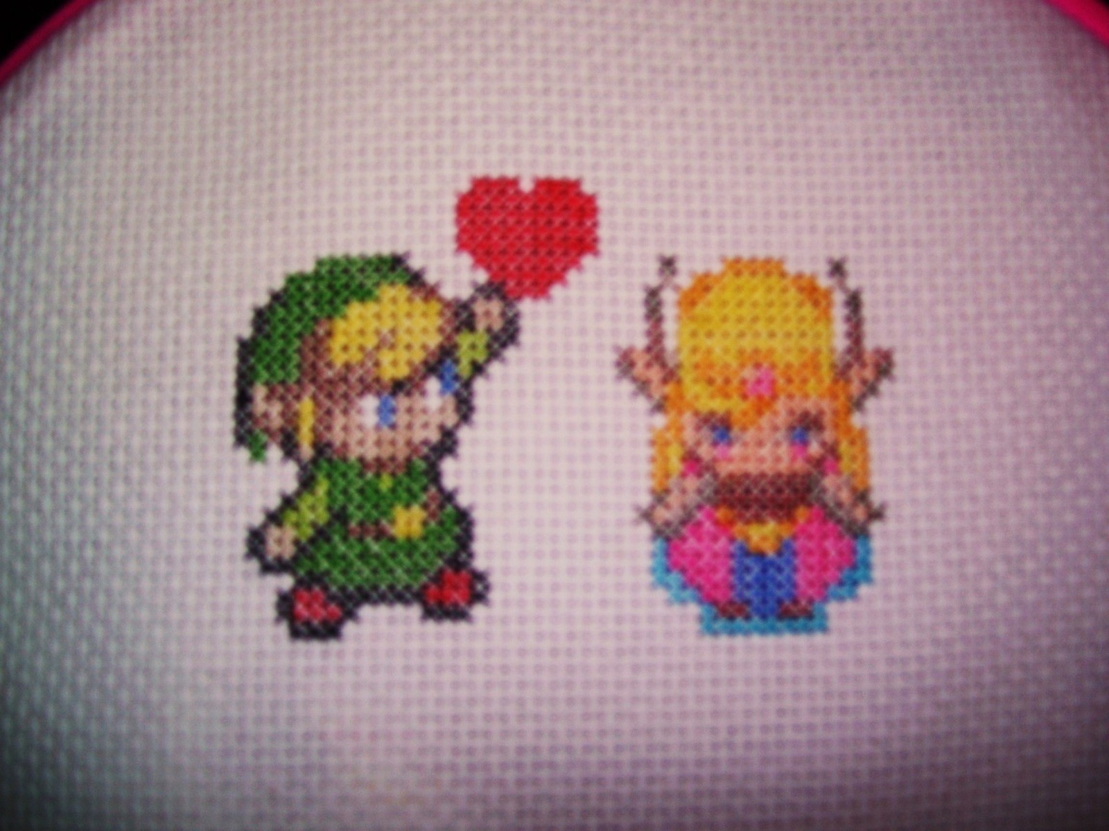 Zelda And Link Cross Stitch · How To Cross Stitch Art · Cross Stitch on