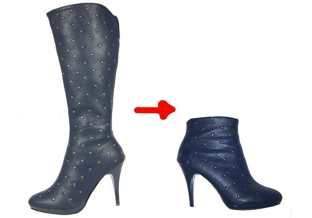 Knee High Boots Into Ankle High Boots · How To Revamp A Pair Of