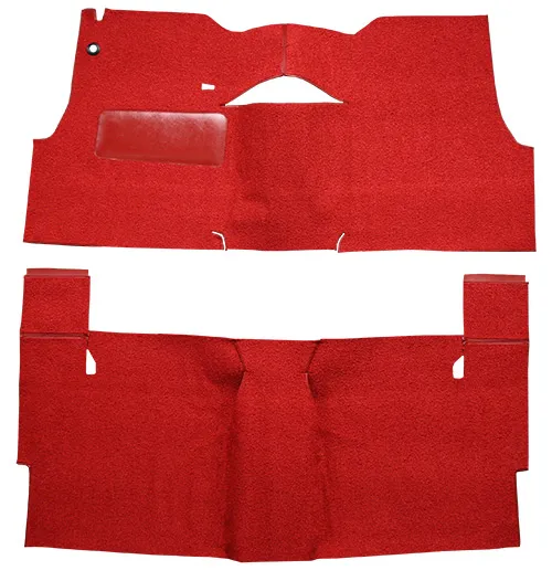 1955 Chevy Two-Ten Series (Tri-Five) Carpet Replacement - Loop - Complete | Fits: 2DR, Sedan, Bench Seat, Will only fit with factory cardboard kick panel