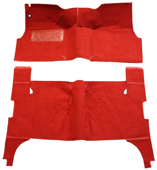 1955 Chevy Two-Ten Series (Tri-Five) Carpet Replacement - Loop - Complete | Fits: 4DR, Sedan, Bench Seat, Will only fit with factory cardboard kick panel