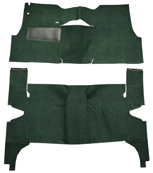 1956 Chevy Two-Ten Series (Tri-Five) Carpet Replacement - Loop - Complete | Fits: 4DR, Hardtop, Bench Seat, Will only fit with factory cardboard kick panel