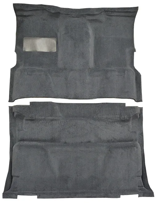 1981-1986 GMC C3500 (Squarebody) Carpet Replacement - Cutpile - Complete | Fits: Crew Cab, 2WD, Auto, 3spd, Column Shift, High Tunnel