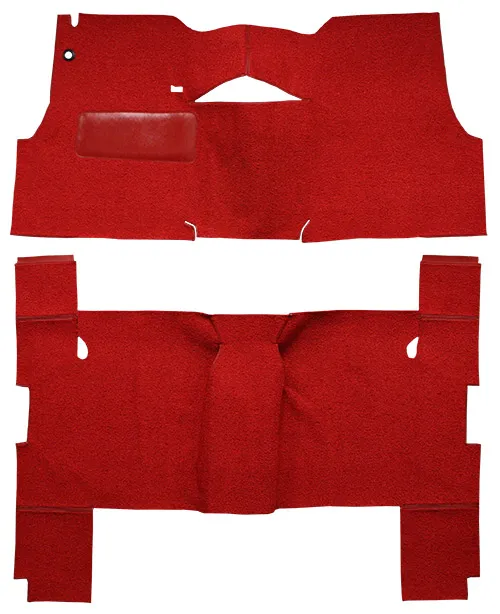 1955 Chevy Two-Ten Series (Tri-Five) Carpet Replacement - Daytona - Complete | Fits: 4DR, Wagon, Will only fit with factory cardboard kick panel