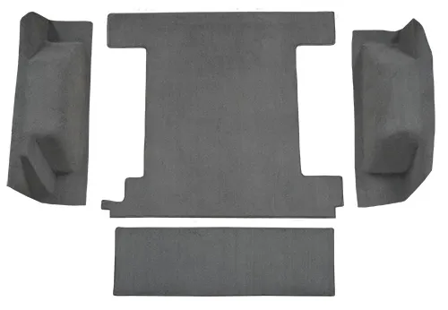 1966-1973 Ford Bronco (Early Bronco) Carpet Replacement - Cargo Area - Loop | Fits: 1 Gas Tank, without Tailgate Lock, Without tailgate lock