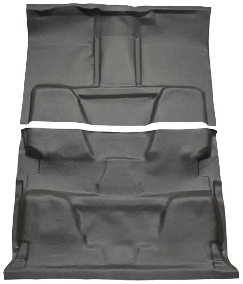 1979-1980 GMC C2500 (Squarebody) Carpet Replacement - Vinyl - Complete | Fits: Crew Cab, 2WD, Auto, 3spd, Column Shift