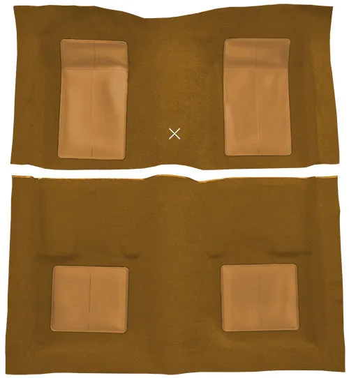 1969 Ford Mustang Carpet Replacement - Nylon - Complete | Fits: Fastback, Mach I with 4 Medium Saddle Inserts with Shifter Cut