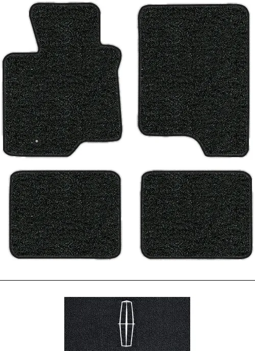 2002 Lincoln Blackwood Floor Mats (Logos Available) - 4pc - Cutpile | Fits: Crew Cab