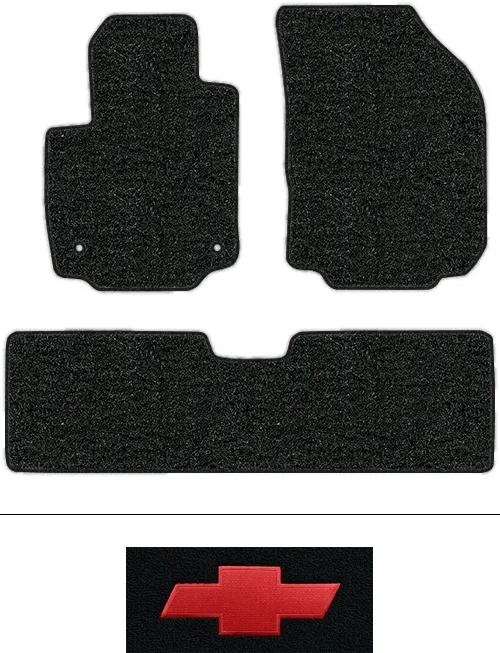 2018-2019 Chevy Equinox Floor Mats (Logos Available) - 3pc - Cutpile | Fits: 2pc Frts & 1pc Rr