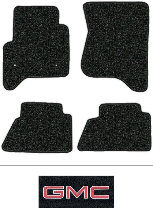 2019 GMC Sierra 1500 Limited Floor Mats (Logos Available) - 4pc - Cutpile | Fits: Crew Cab