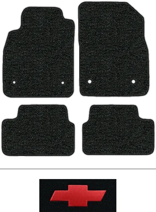 2011-2015 Chevy Cruze Floor Mats (Logos Available) - 4pc - Cutpile | Fits: Sedan