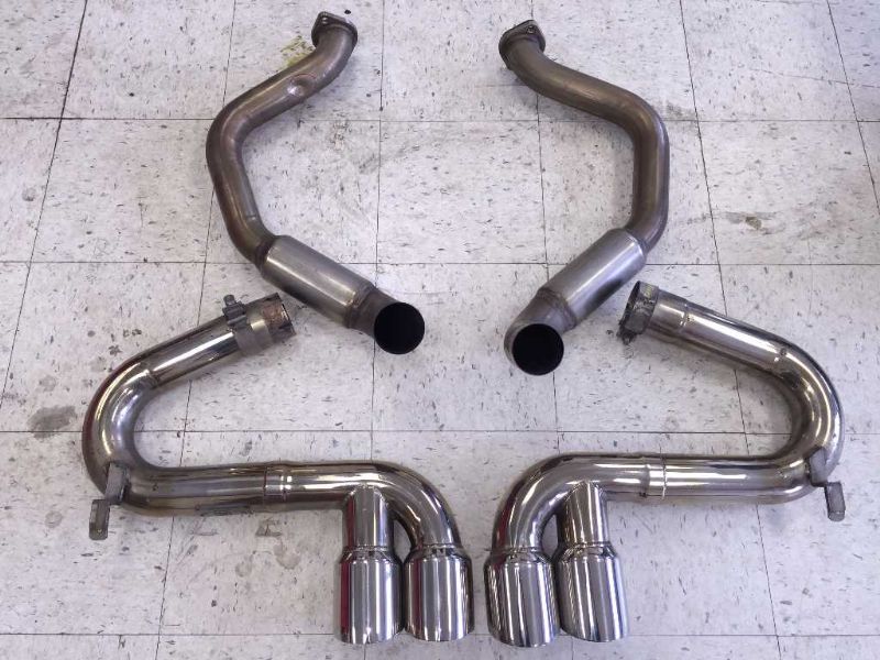 9704 CORVETTE C5 BILLY BOAT BULLET CATBACK EXHAUST SYSTEM W/ QUAD TIPS B&B eBay