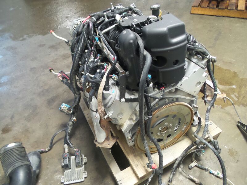 1013 SILVERADO 5.3L ENGINE LC9 MOTOR LIFTOUT W/ WIRING ECM ACCESSORIES