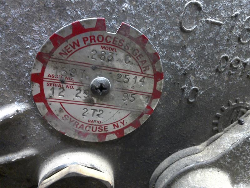 96 97 98 99 00 01 02 03 04 S10 BLAZER TRANSFER CASE 78995