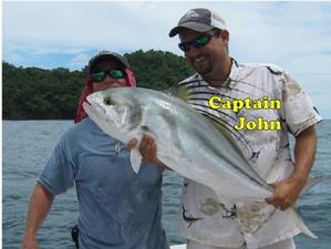 Me and a customer with a Roosterfish