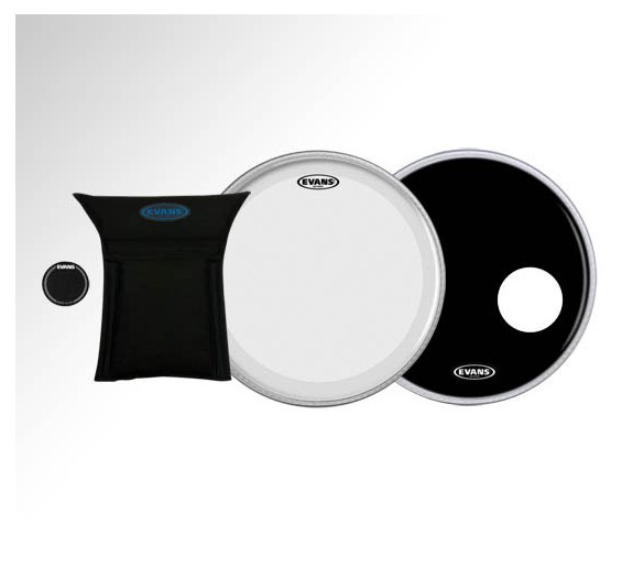 Evans EQ3 Bass Drum Head System Pack Bass Drum Heads Steve Weiss Music