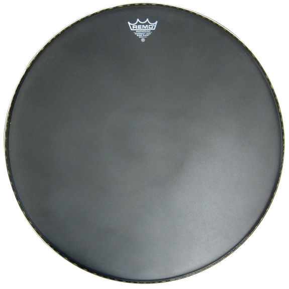 Remo Powermax Marching Bass Drum Heads Black Suede Discontinued