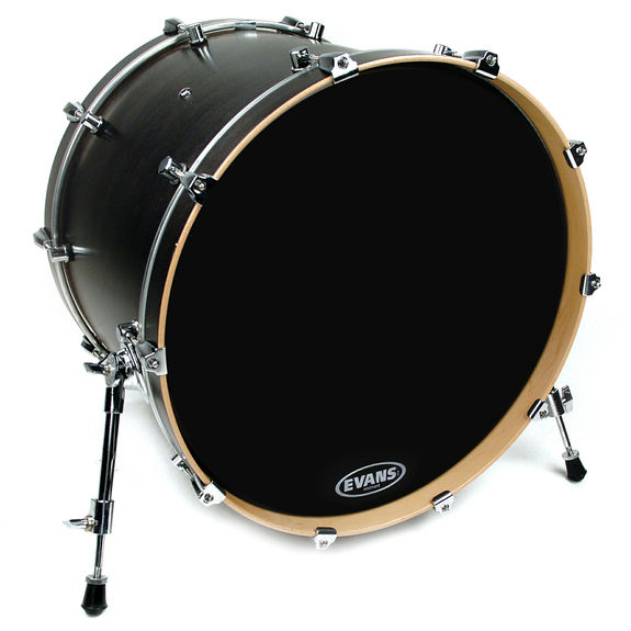 Evans EQ3 Resonant Black Bass Drum Head Bass Drum Heads Steve Weiss