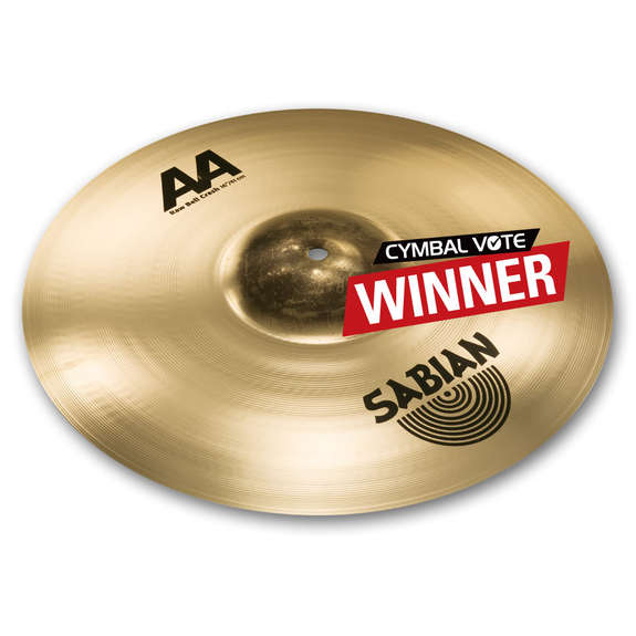 Sabian 16" AA Raw Bell Crash Cymbal Crash Cymbals Steve Weiss Music
