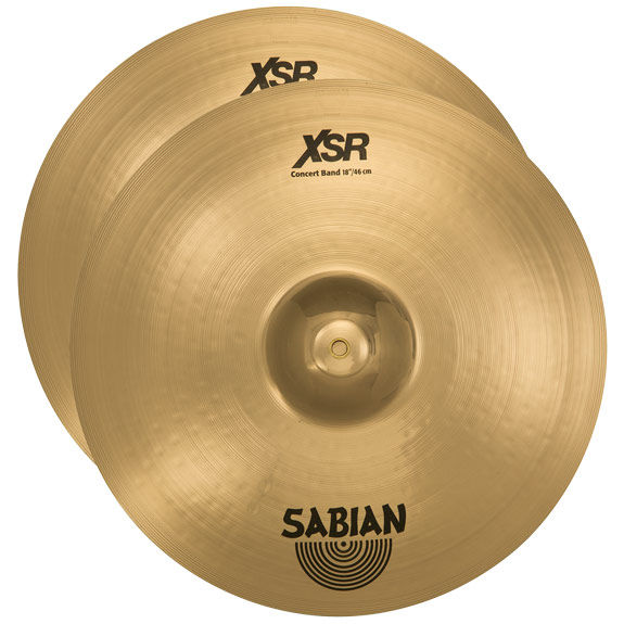 Sabian 18" XSR Concert Band Pair Hand Cymbals Steve Weiss Music