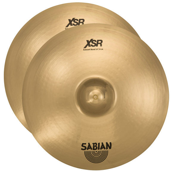 Sabian 20" XSR Concert Band cymbal Pair Hand Cymbals Steve Weiss Music