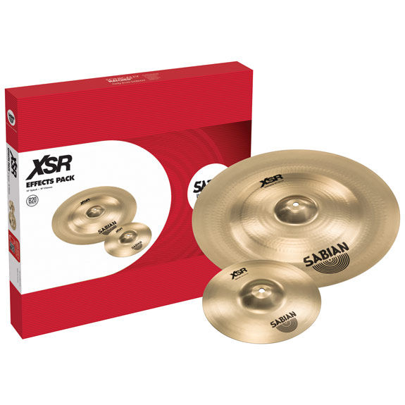 Sabian XSR Effects Cymbal Pack Cymbal Packs and Cymbal Sets Steve