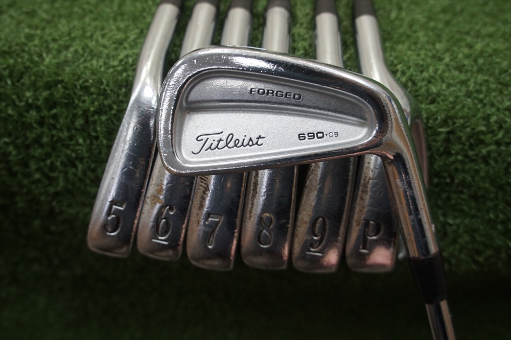 Titleist 690 CB 4PW Iron Set Steel Shaft Stiff Flex Irons Fair 223726