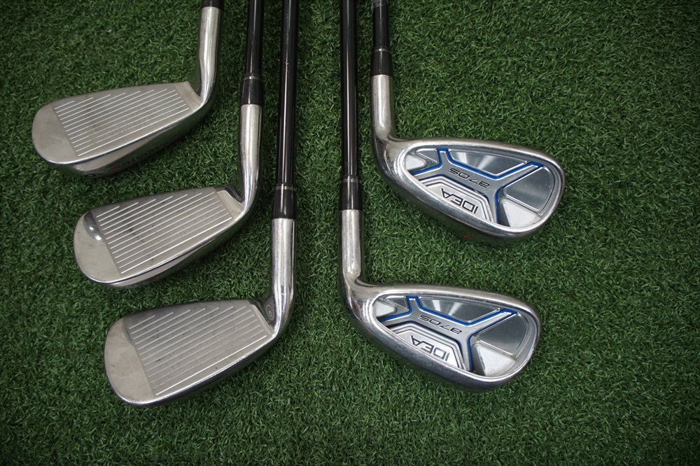 Adams Idea A7OS 6PW Iron Set Graphite Regular Flex Irons Good 223743