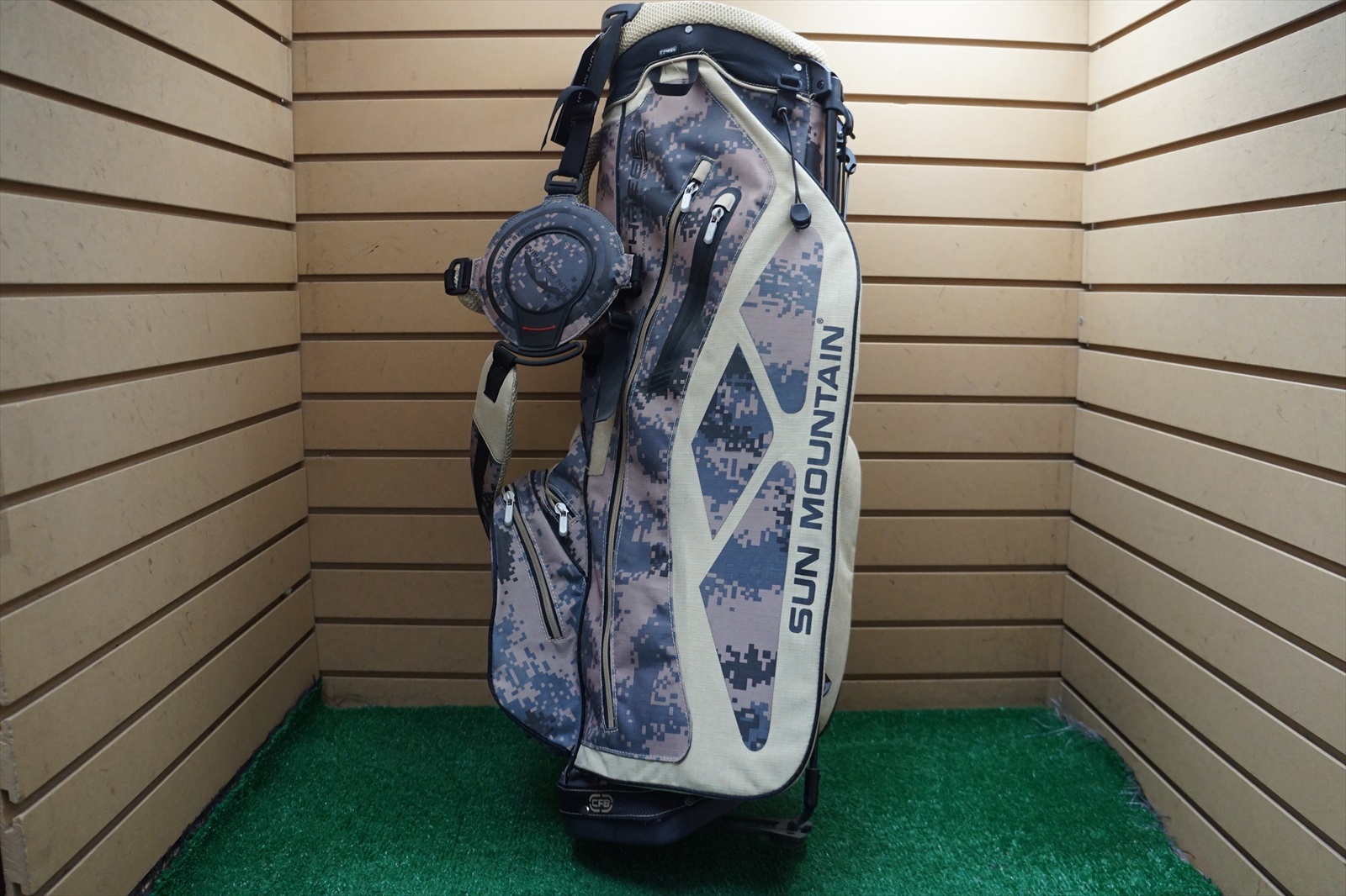 New Sun Mountain Three 5 Stand/Carry Golf Bag 4Dividers Khaki/Camo eBay