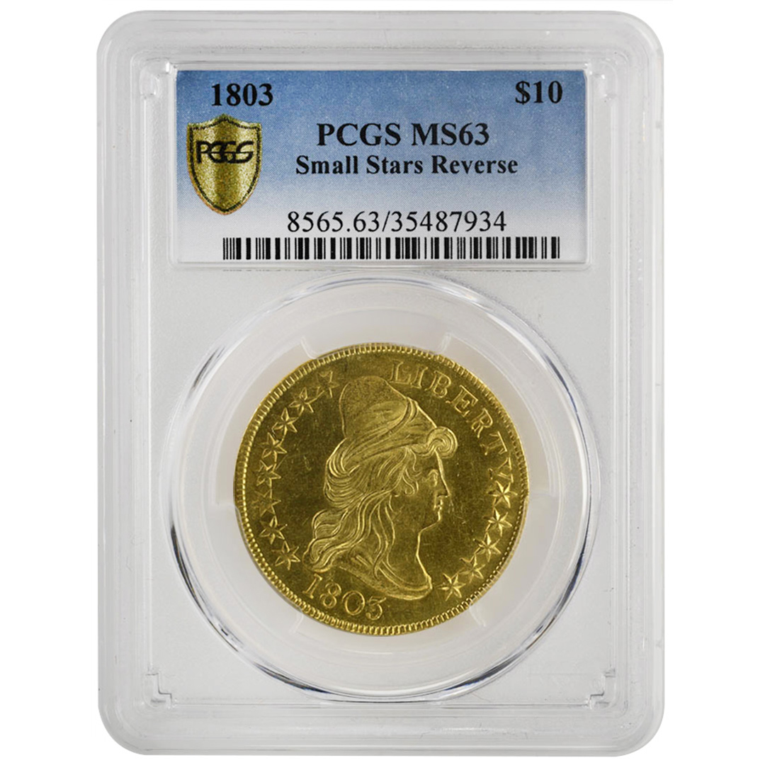 1803 $10 Small Stars Reverse MS