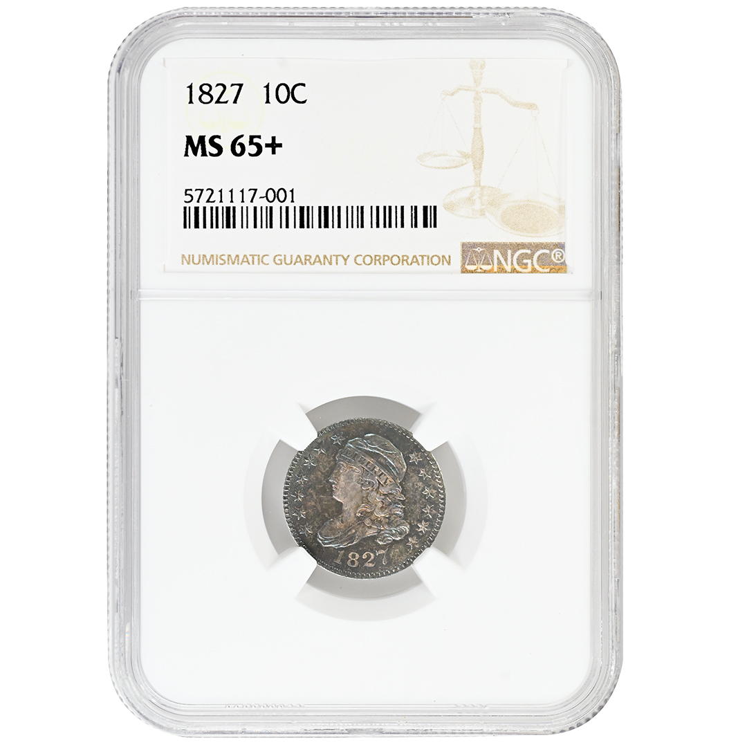 1827 10c Pointed Top 1 MS