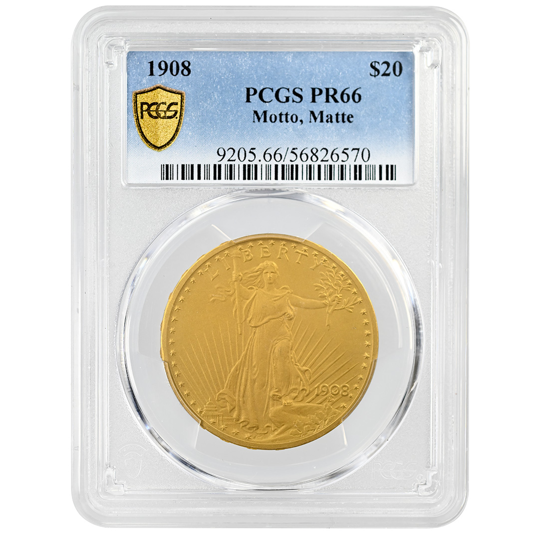 1908 $20 Matte Finish PR