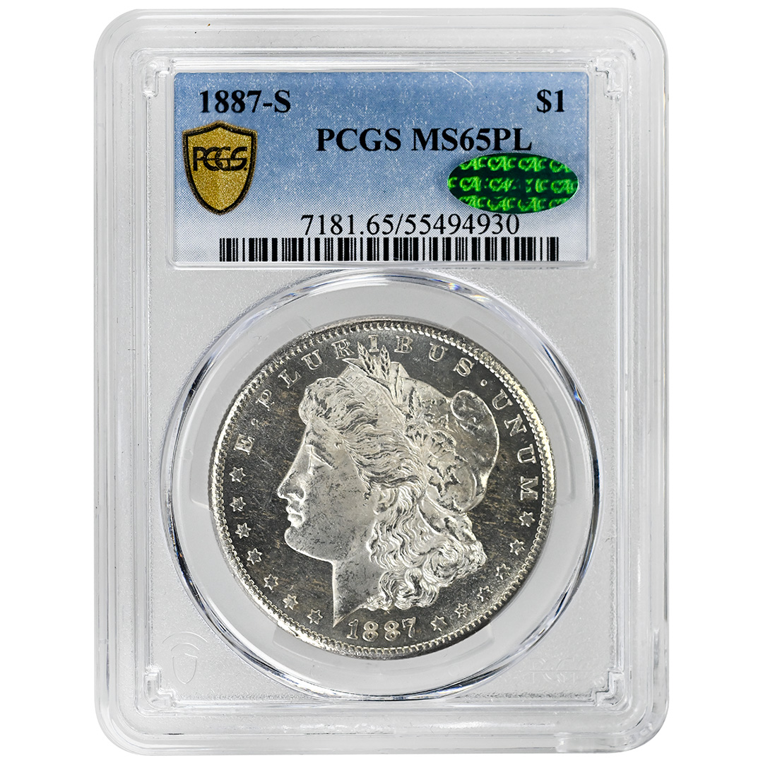 1887-S $1 MS PL