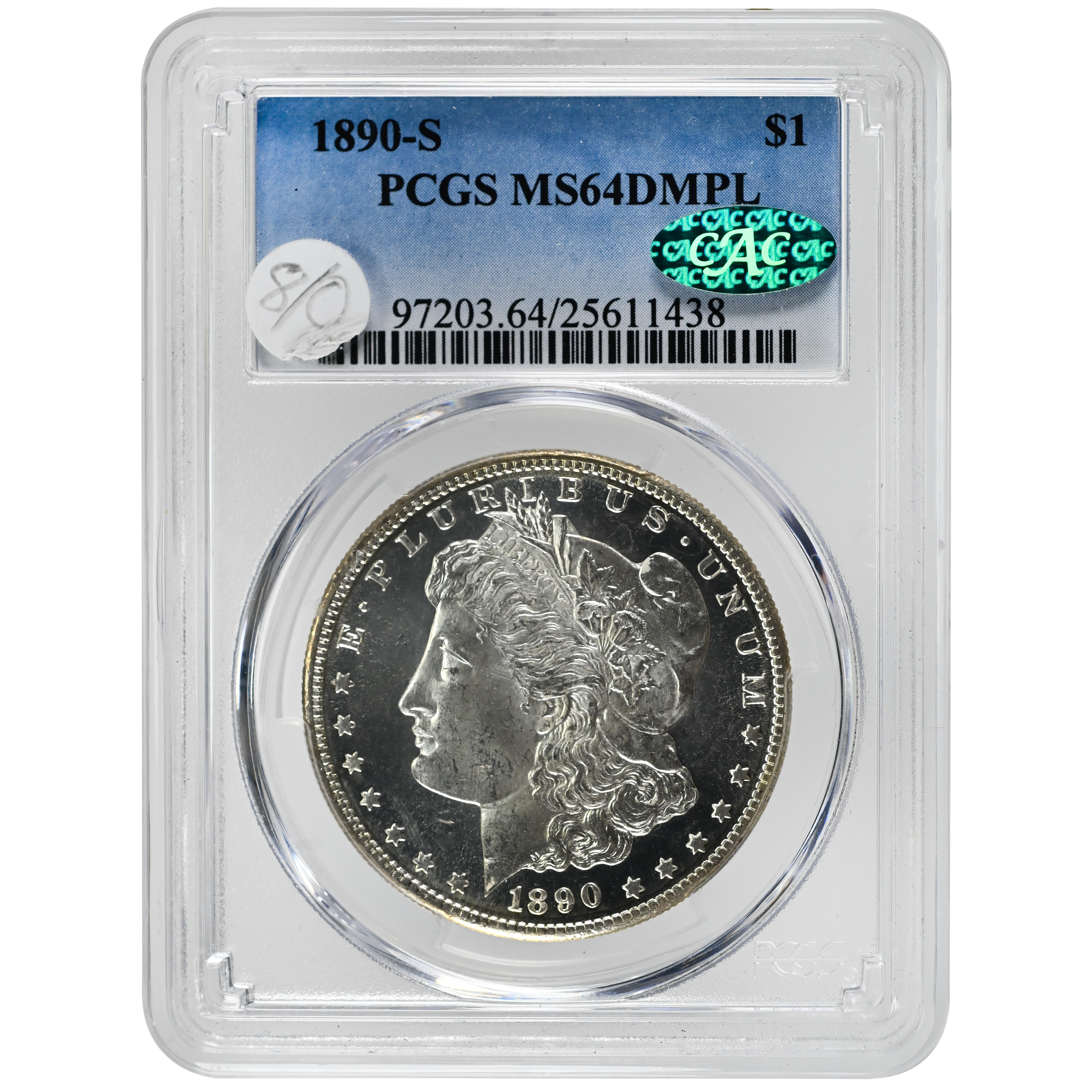 1890-S $1 MS DMPL
