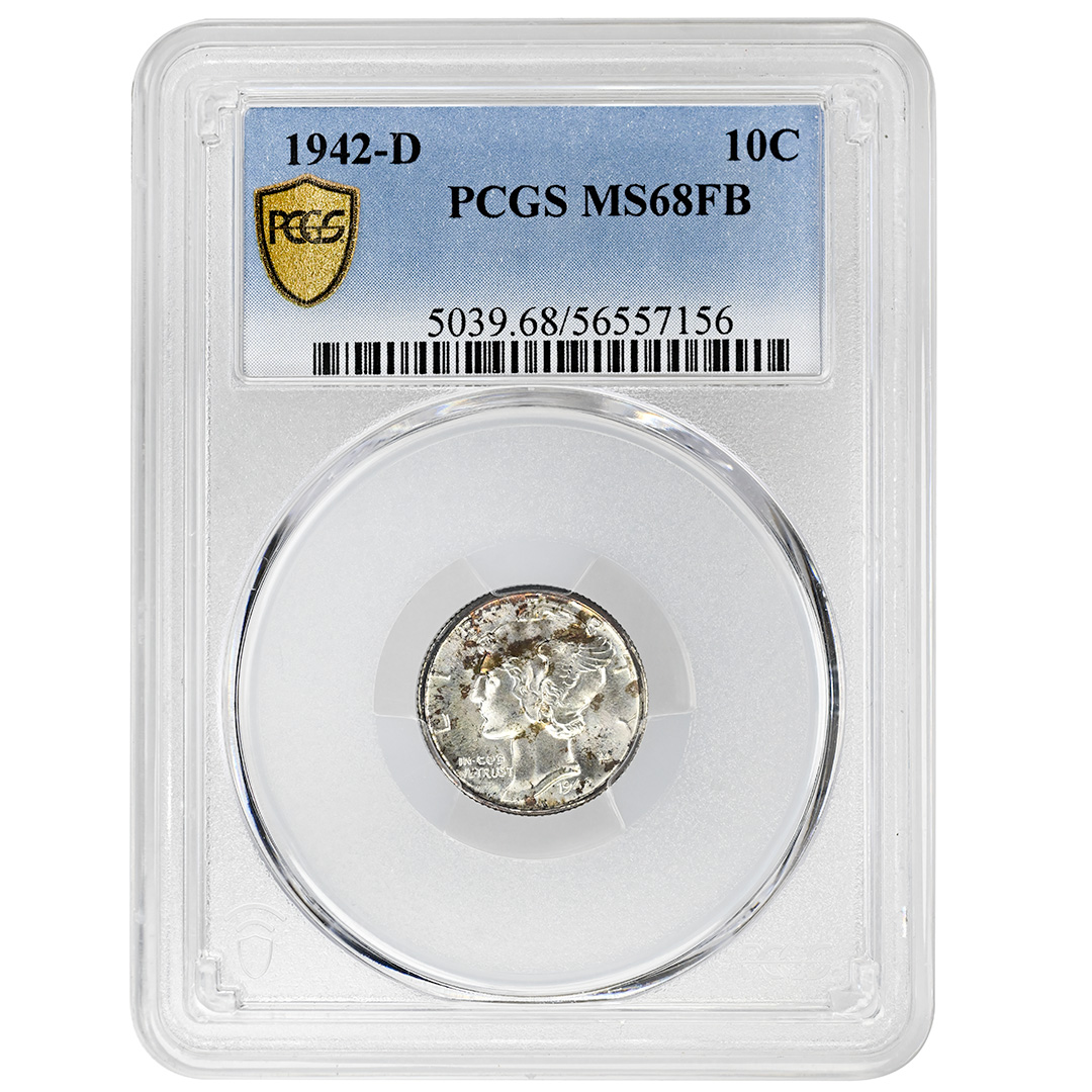 1942-D 10c MS FB