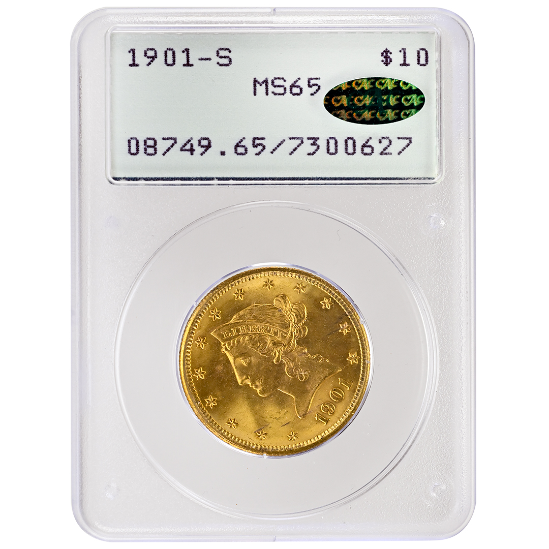 1901-S $10 MS