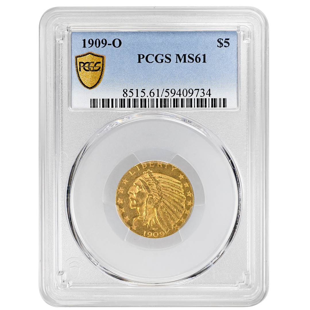 1909-O $5 MS